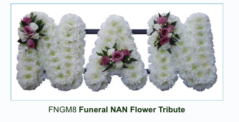 Funeral Flower Tribute Letters | White Room Florist